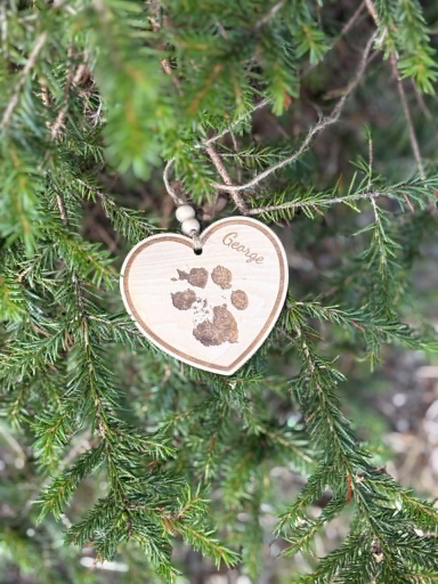 <strong>Personalised Pet Paw & Nose Print Keepsake</strong> - Image 2